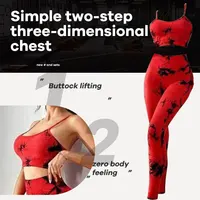 Tie Dye Yoga Women's Tracksuit Fitness Yoga Sets Sportswear Workout Bra+High Waist Leggings Gym Clothing Seamless Sports Suits - Image 6