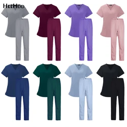 Wholesale High Quality Women Wear Scrub Suits Hospital Doctor  Uniform Medical Surgical Multicolor Uniform Nurse Accessories