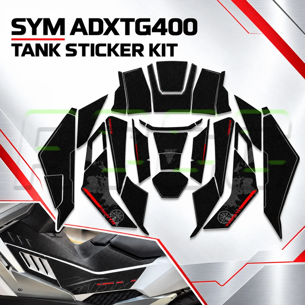 Anti-slip Tank Sticker Anti-scratch Fuel Tank Protective Decal Modified For SYM ADXTG400