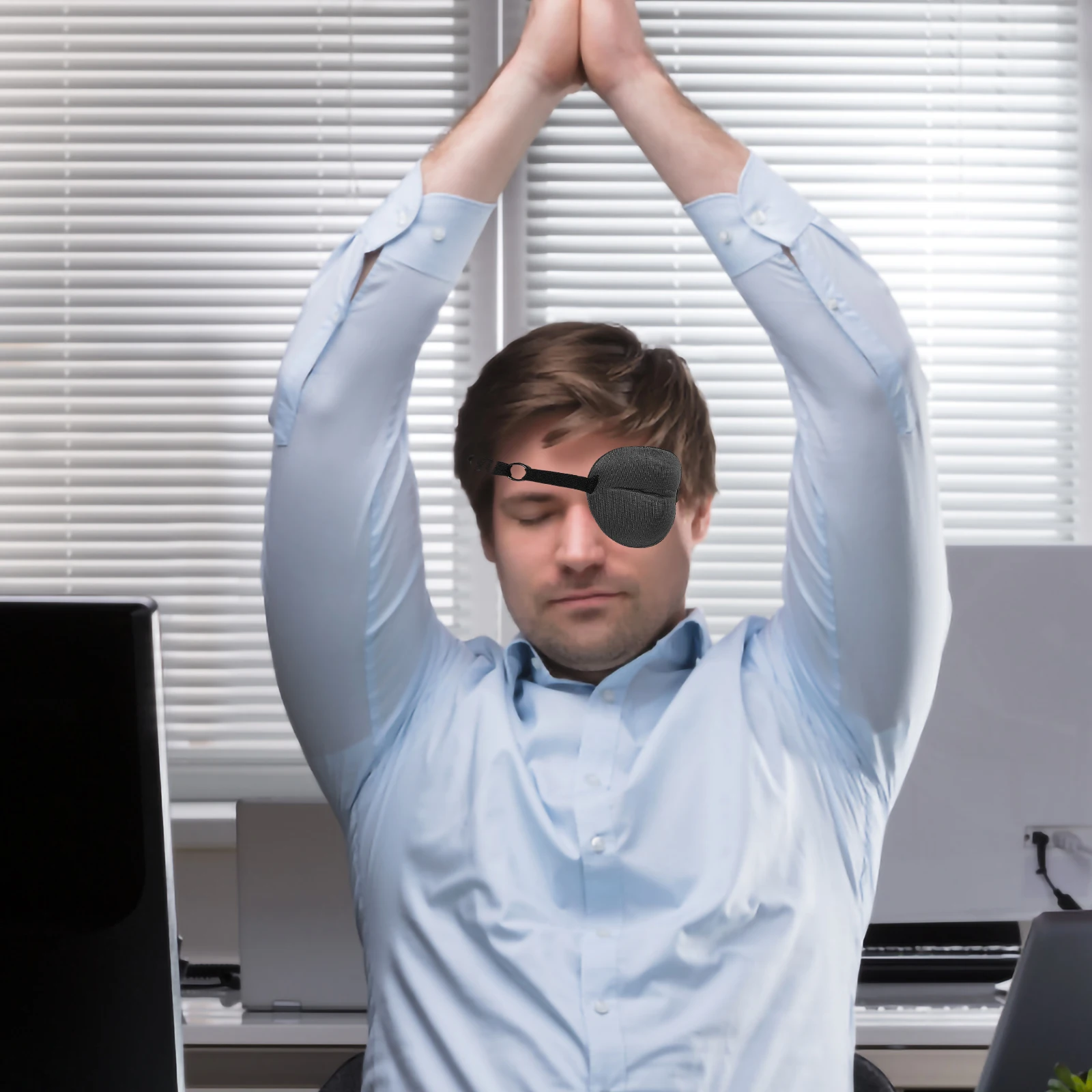 4pcs Masks for Kids Glasses eye Polyester Amblyopia Reusable Washable Breathable Non irritating Strabismus Single Eye