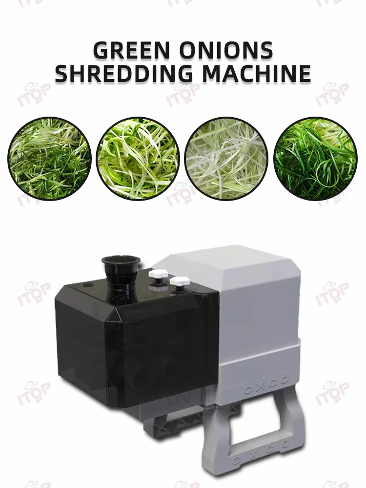 

ITOP GOS Commercial Shredding Machine Electric Scallion Slicer Stainless Steel Celery Slicing Maker 2.3/1.8/1.5mm Shredding