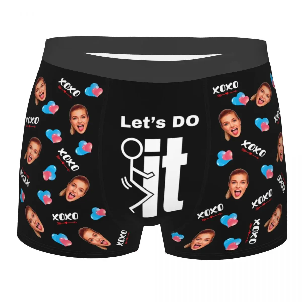 

Custom Personalized Face Photo Custom Boxers Shorts Men For Husband Valentine's Day Gift Customized Briefs Underwear Underpants