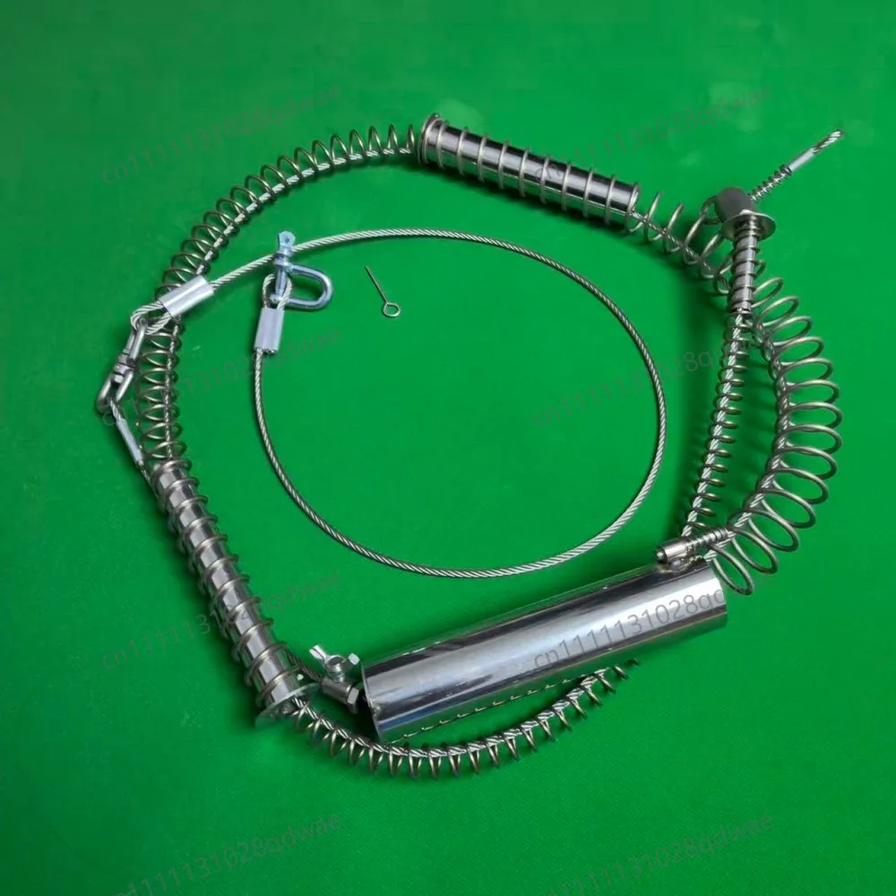 

1PC Two Section Double Steel Wire Stronger Spring Replacement With Nuts Wire Rope For the Wild Boar Trap Fox Trap Rabbit Trap
