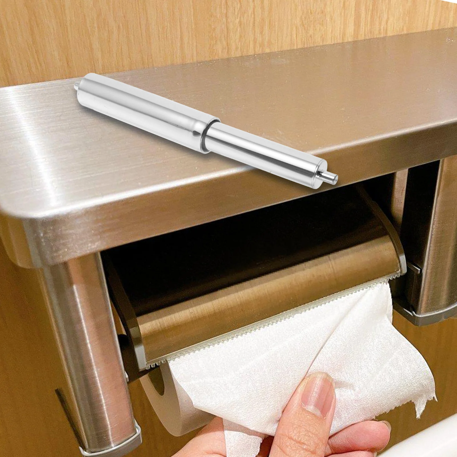 

Paper Towel Holder Accessories Roller Replacement Toilet Rod Plastic Small Pole Retractable Reel Sturdy Easy for Home