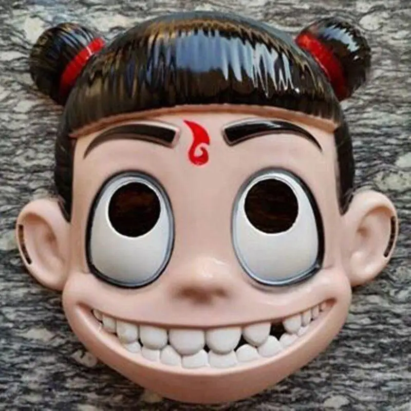 Nezha Demon Masks Boy Nao Hai Tou Set Surrounding Cosine Internet Celebrity Shengong leopardo Aobing Mask