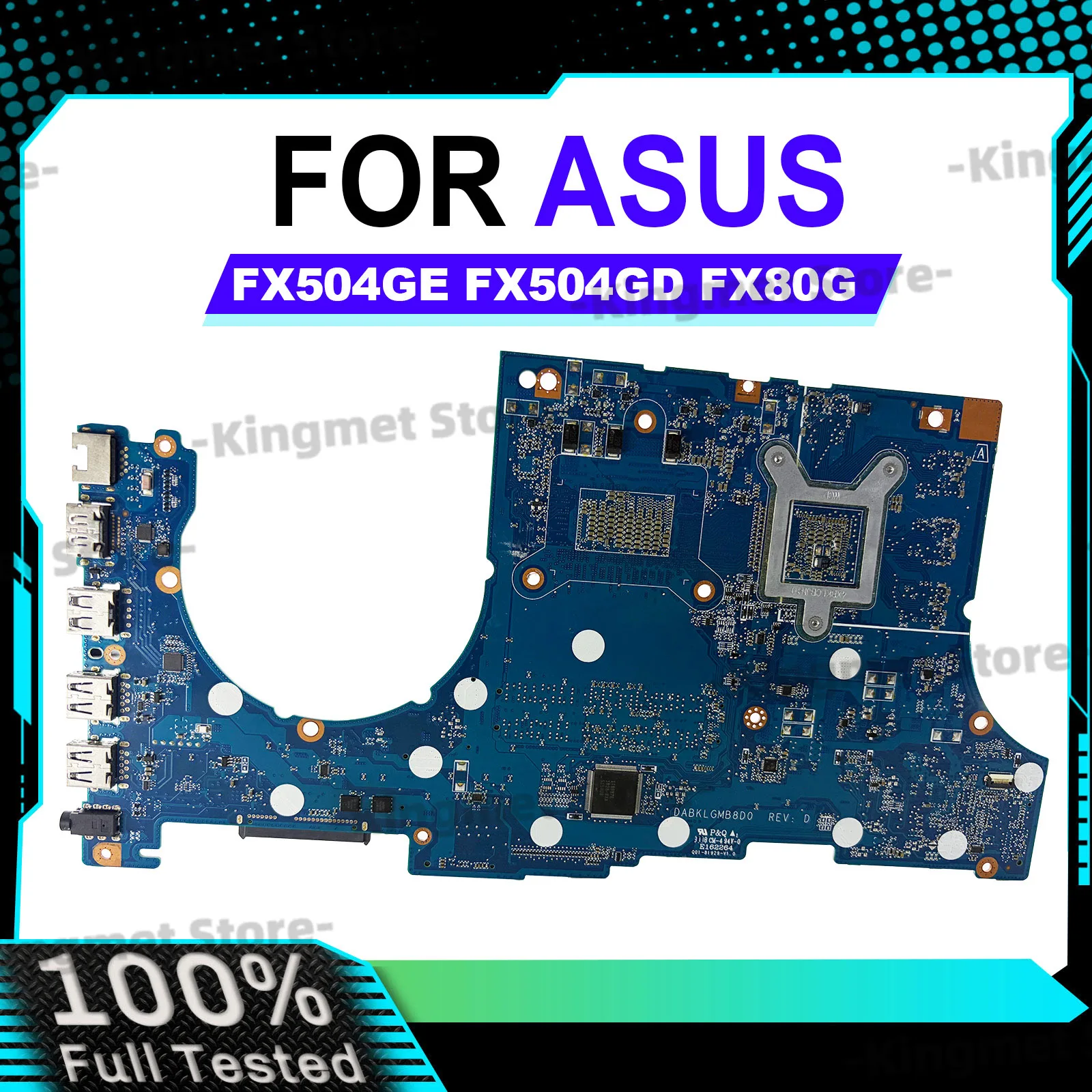 

FX504GD Laptop Motherboard For ASUS TUF Gaming FX504G ZX80G FX80G MW504G Mainboard With I5 I7 I9 CPU 100% tests OK stk