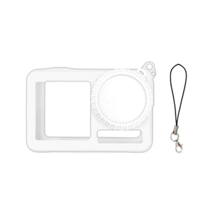  Silicone Camera Cover for Action 5Pro with Lens Cap and Lanyard for Camera Storage in a Backpack Between Uses
