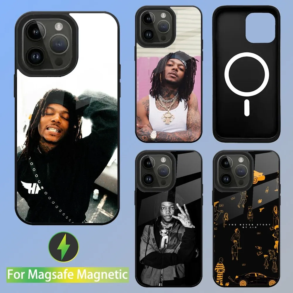 JID American Rapper Phone Case For iPhone 16,15,14,13,12,11,Plus,Pro,Max Mini Magsafe Magnetic Wireless Charging