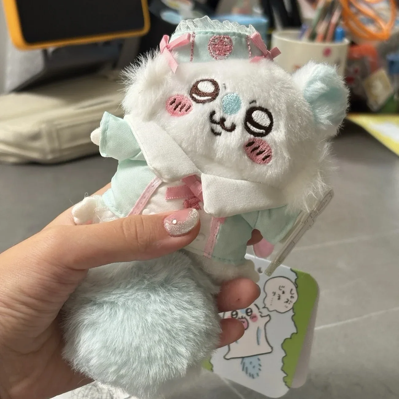 Cute Chiikawa Plush Pendant Toy, Cute Nurse/chef Doll, Dress Up Toy, Clothes, Detachable Backpack, Pendant Accessory, Gift