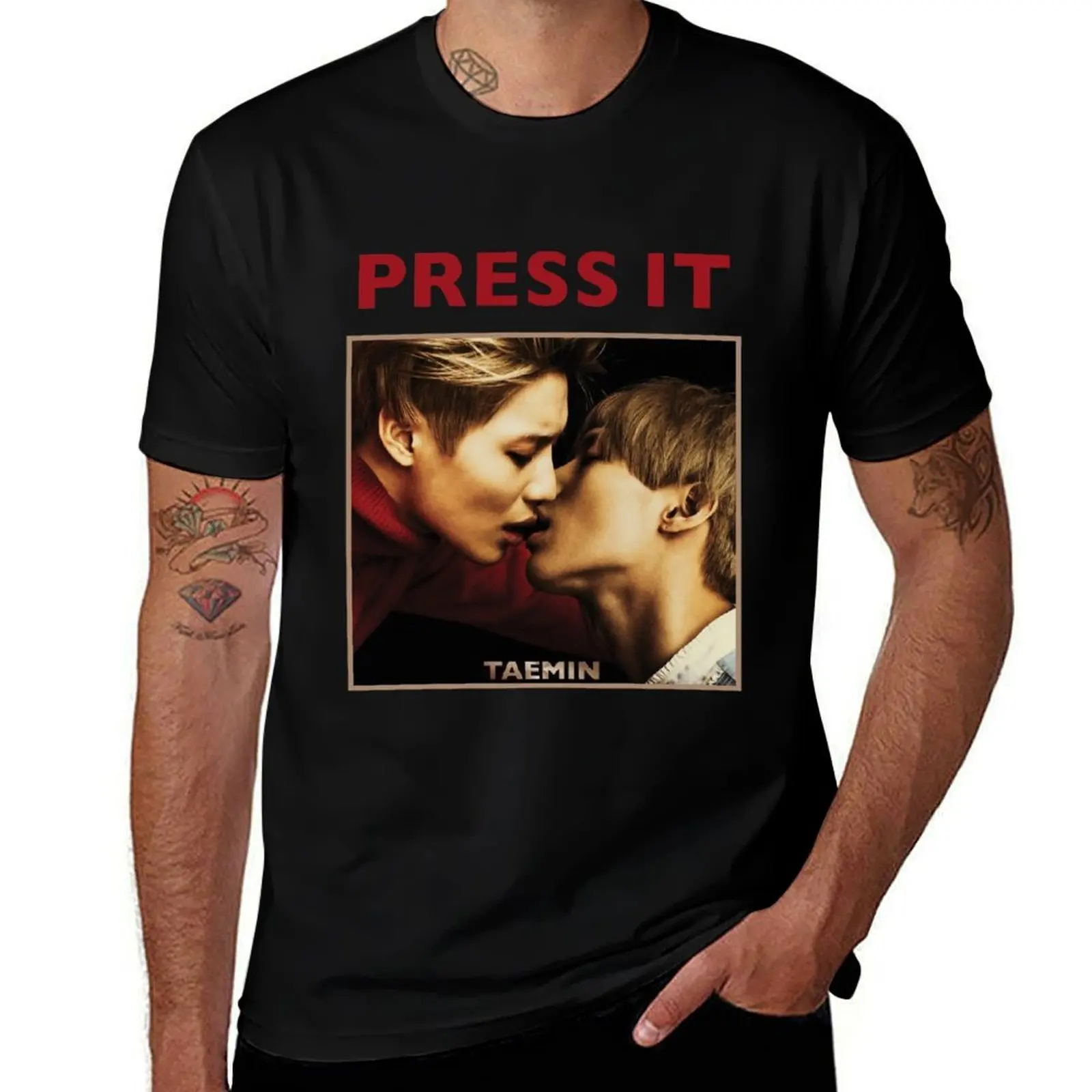 TAEMIN - PRESS IT T-Shirt Ultra Soft Breathable Tee Top