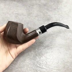 High quality Vintage Durable Wooden Smoking Pipe Creative Reducing Tar Cigarette filter Microfilter Healthy Hookah Pipe Men Gift