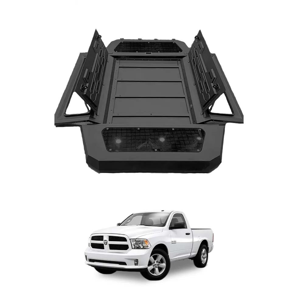 Customized 4X4 Accessories GMC SIEERA Campers Or Canopy Hard Pickup Topper  Made In Aluminium canopy  Sliverado