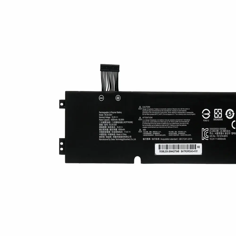 

NEW RC30-0351 4ICP7/63/69 Laptop Battery For Razer Blade 15 Base Model (Late 2020) RZ09-0351 15.2V 60.8WH