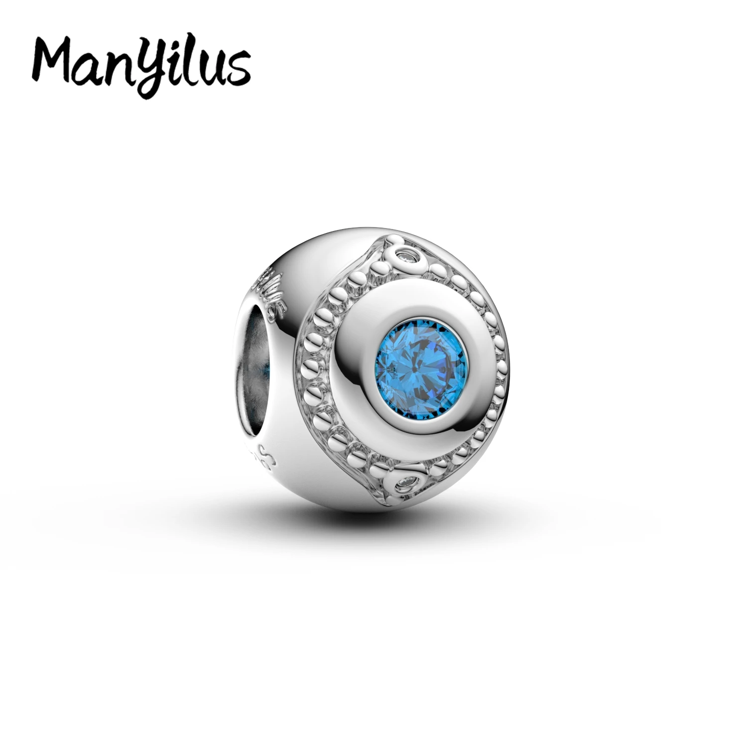 

Manyilus New 2025 Blue Eye Charms S925 Sterling Silver Skull Beads For Charm 925 Original Bracelet DIY Necklaces Jewelry Gift