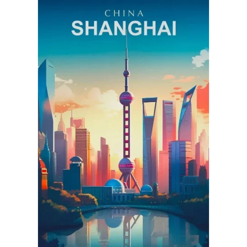 2026 World Travel Cities Posters Prints Rome Japan Paris Travel Landmark Landscape Canvas Painting Wall Art Living Room Home Dec