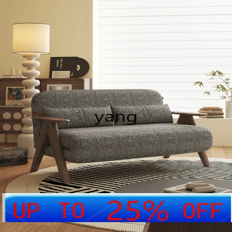

LH single folding sofa bed solid wood dual-purpose retro multi-functional reclining and sleeping lazy chair