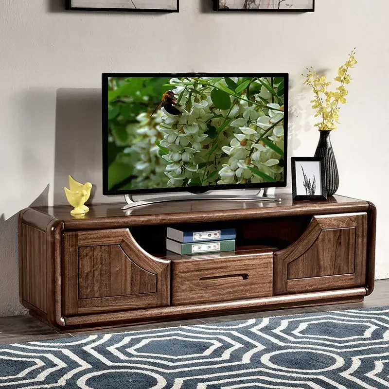 

TV Cabinet Small Apartment Simple Home Living Room Complete Combination Log Bedroom Floor Cabinet