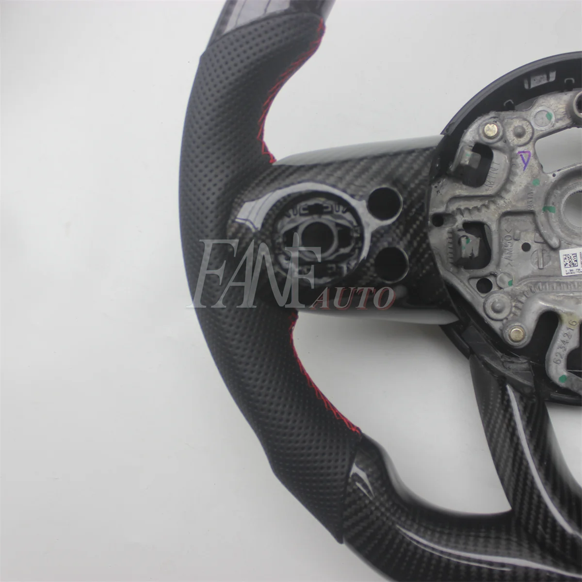 Replacement Real Carbon Fiber Steering Wheel with Leather for BMW MINI F55 F56 F57 F60