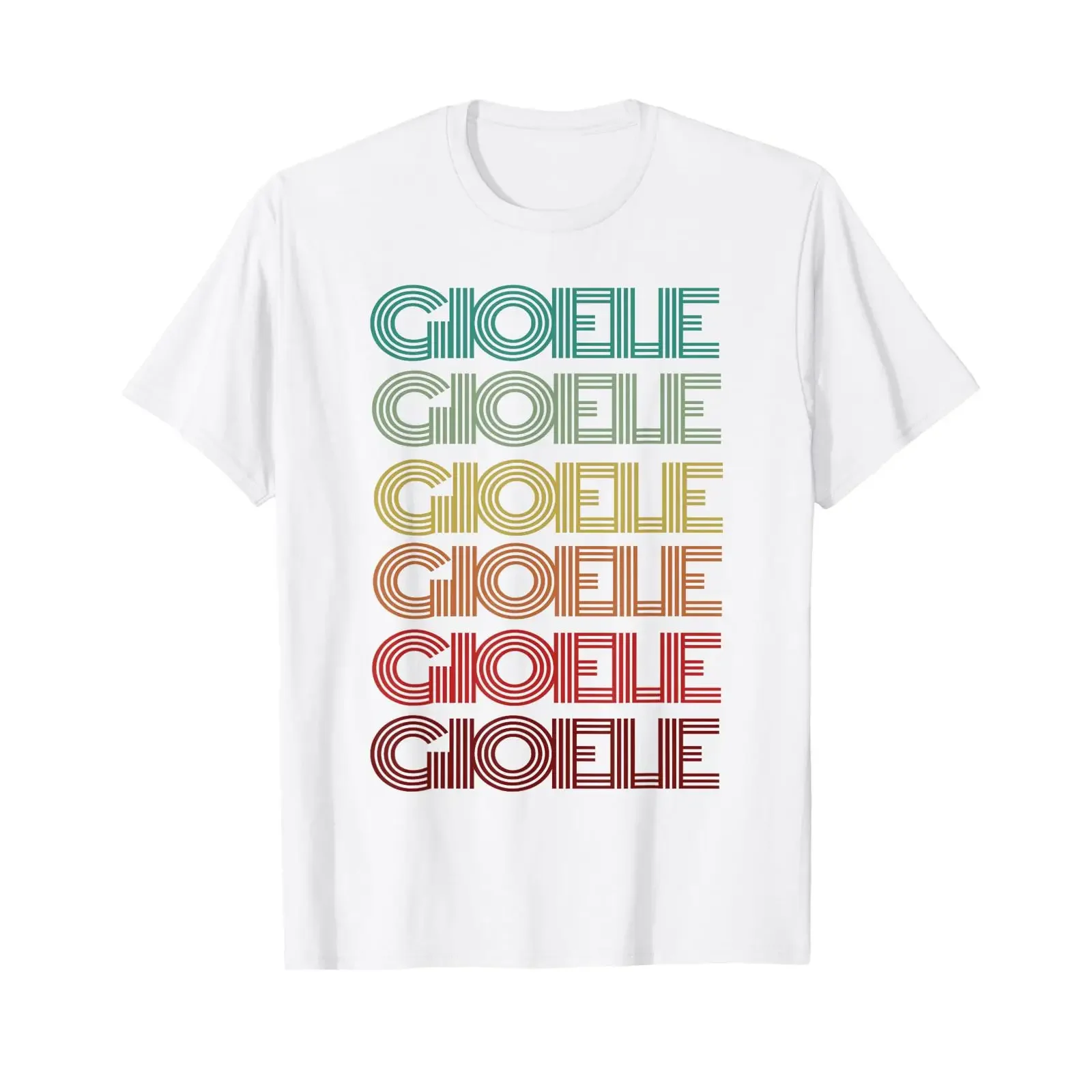 GiOELE Boys Name Plate Retro Birthday Father T Shirt White s vintage Washed streetwear Unisex fashion Slightly Comfortable