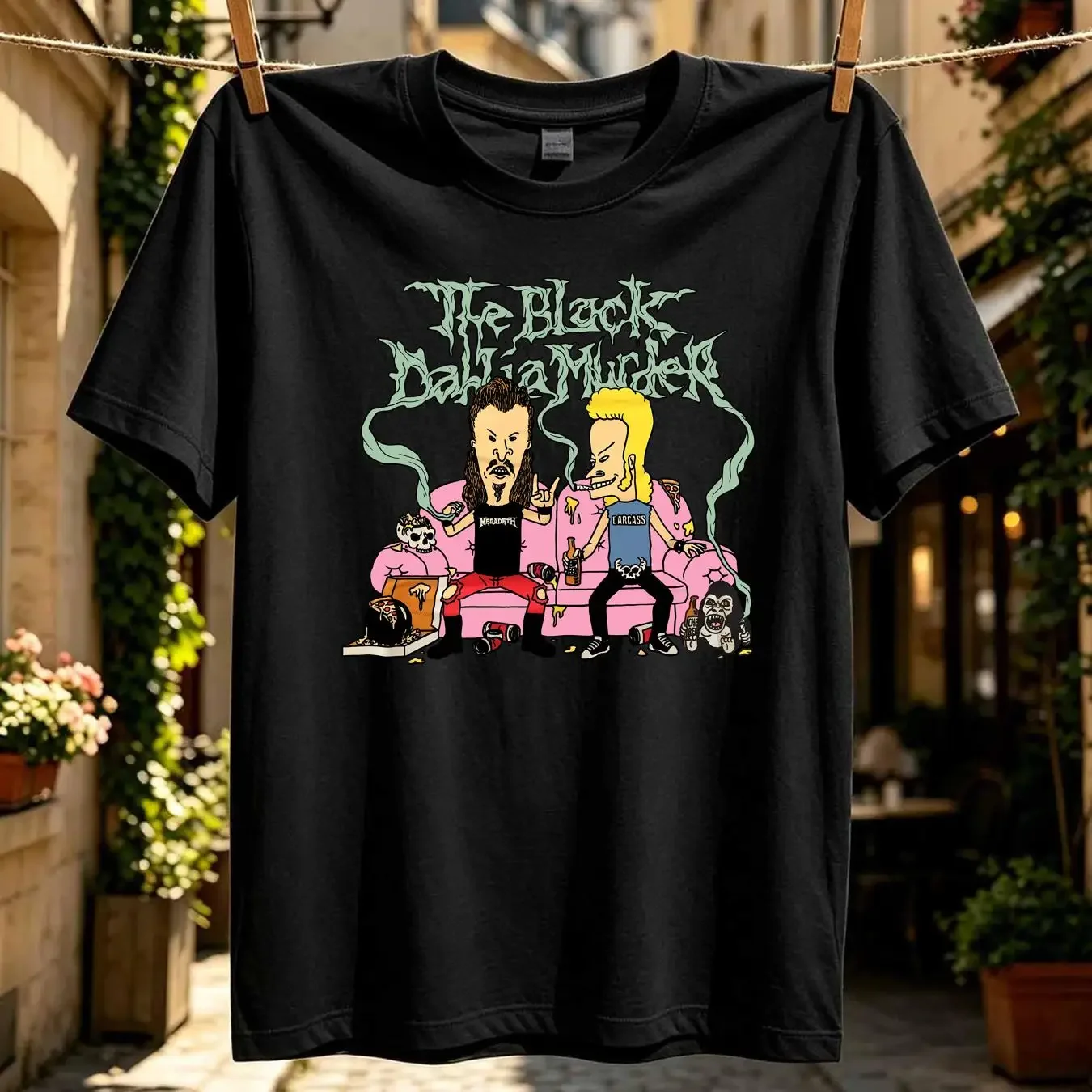 washed T Shirt The Black Dahlia Murder ritual tour 2012 LLL543 vintage Washed Stylish Unisex Soft Stretched designer clothes
