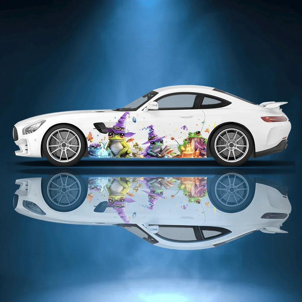 

Magic World Toad Frog Car Vinyl Wrap Decal Self-adhesive Anti Scratch Sticker Suitable for Truck SUV Decor Auto Accessories Gift