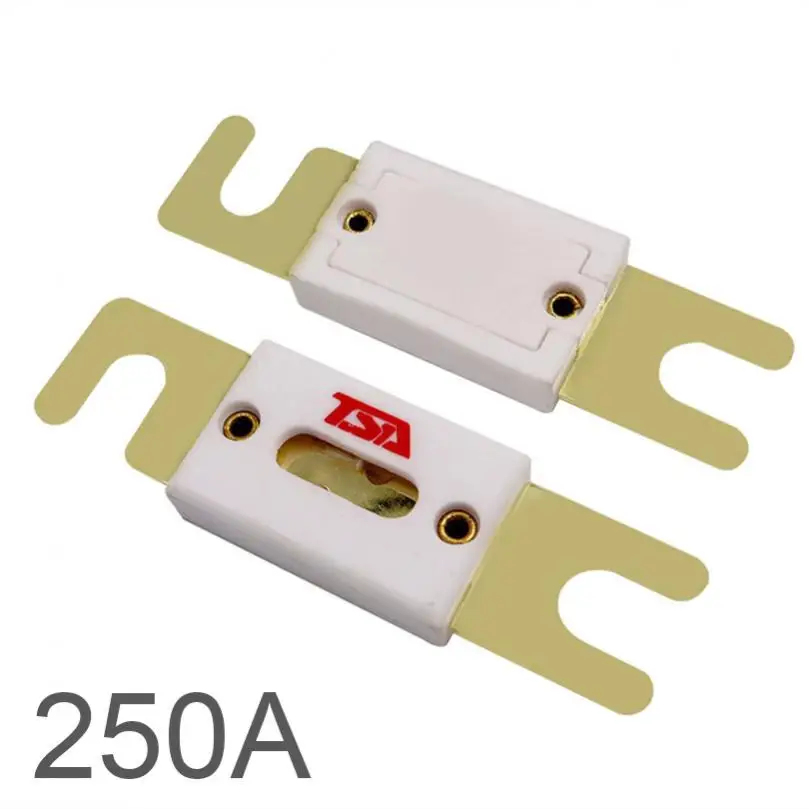 3Car ANL Fuse 0A/40A/60A/80A/100/150A/200A/250A 300A Plated Fuse Pure Copper Gold Plated Large Ceramic Fuse Sensitive