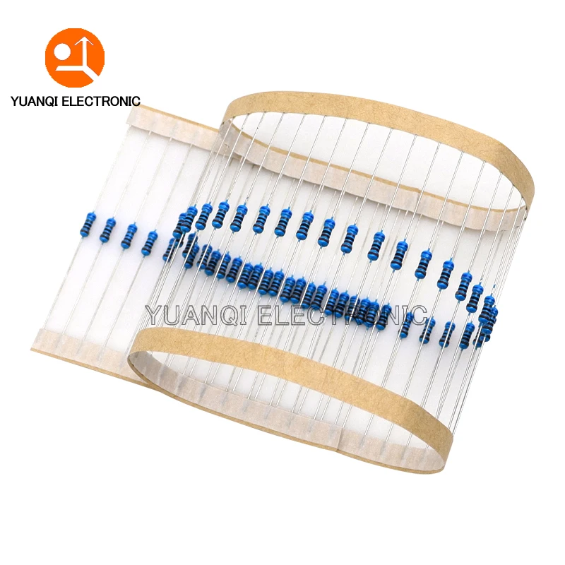 2500pcs 1/4W Metal Film Resistor Assorted Kit 50Values Each 50pcs 1R - 10M ohm Resistance 1% Set DIY Components Sample Set