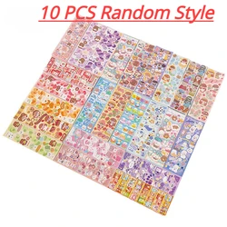 10pcs Random Stickers Pack Kawaii Laser Cute Stickers DIY Korean Stickers Laptop Scrapbook Decal Top Sticker Korean Stationery