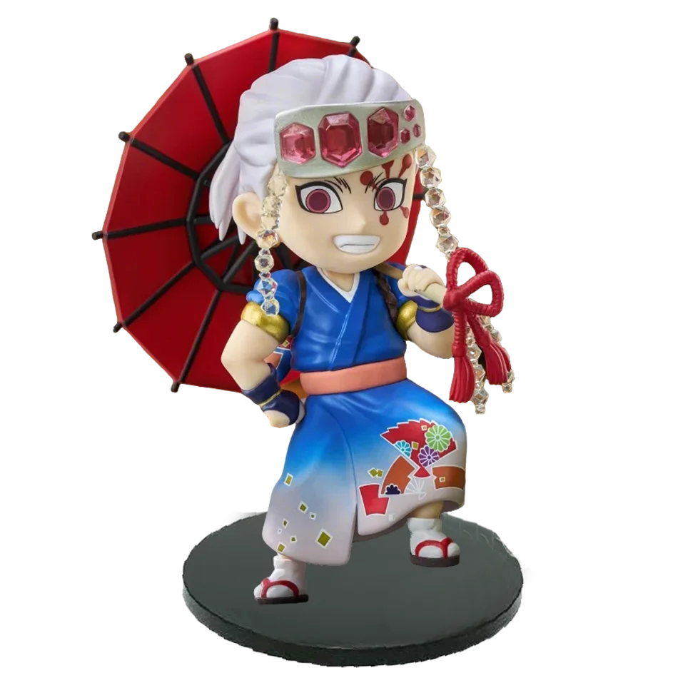 Anime Demon Slayer Kimetsu no Yaiba Figur 15cm Kochou Shinobu Kanroji Mitsuri Plum Rain Serie Actionfigur Modell Spielzeug Geschenk