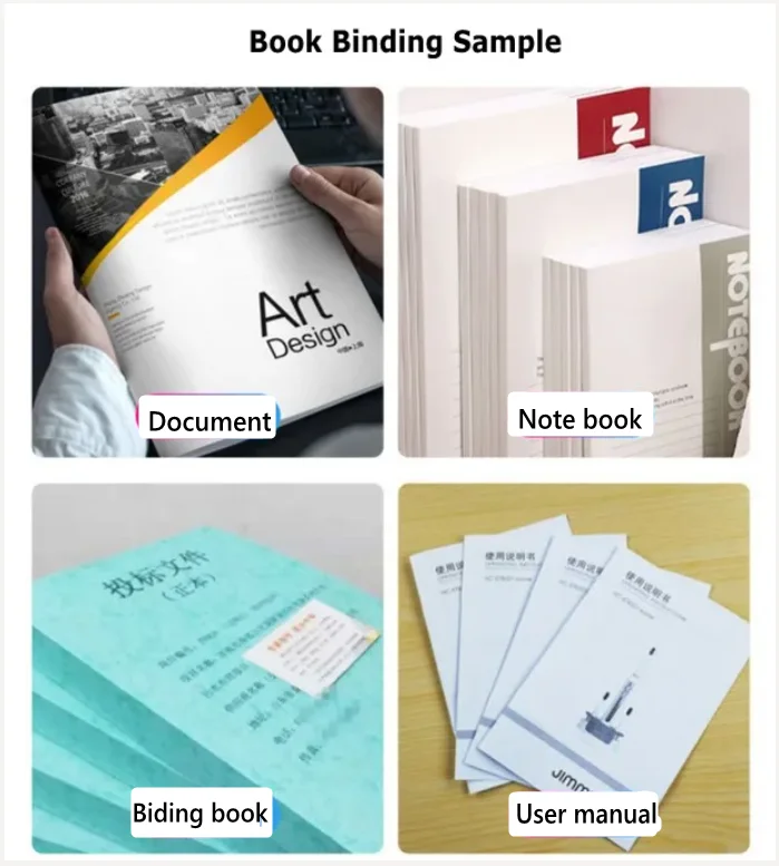 Perfect Book Binding Machine, Glue Book binder 5 functions in 1