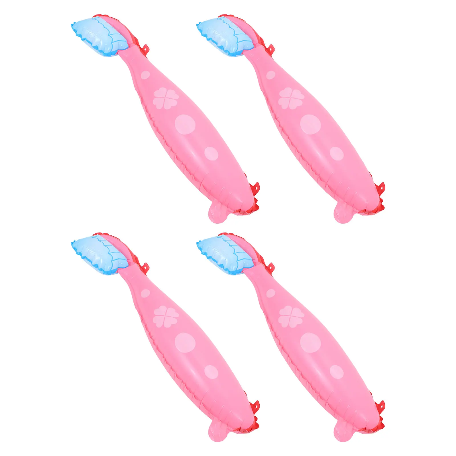 

4pcs Toothbrush Shaped Balloons Large Size Party Decoration Props Dental Health Theme Pink Birthday Supplies
