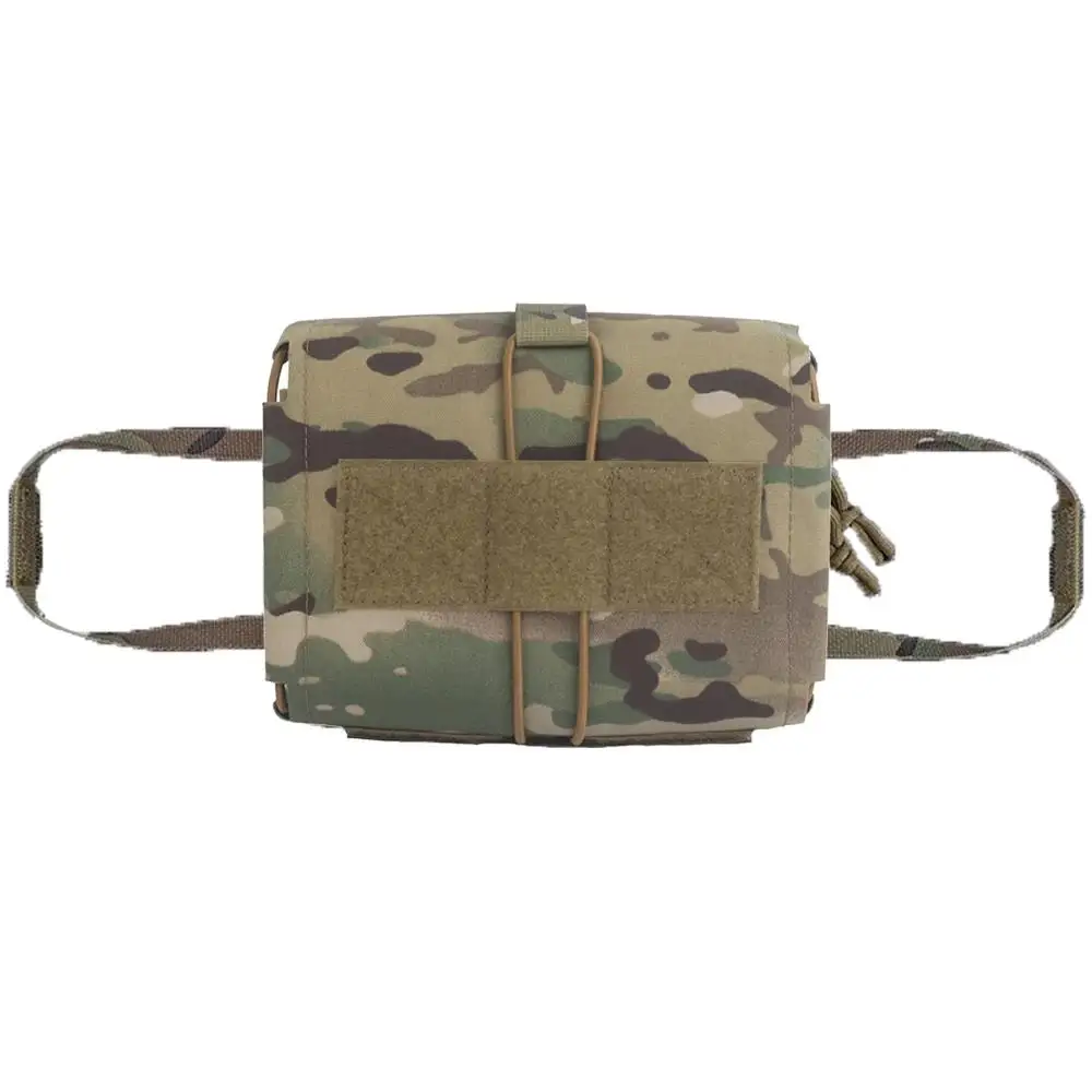 

Lateral Pull Tactical IFAK Bag First Aid Pouch Compact Trauma Medical Kit Molle Rapid Deployment Plate Carrier Hunting Belt Gear