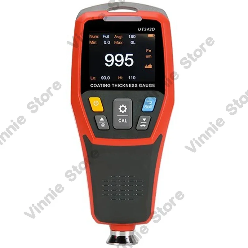 UT343D Car Paint Coating Thickness Gauge Digital Meter Film Tester NFE Measurement Electroplate Metal Ferrous Materials