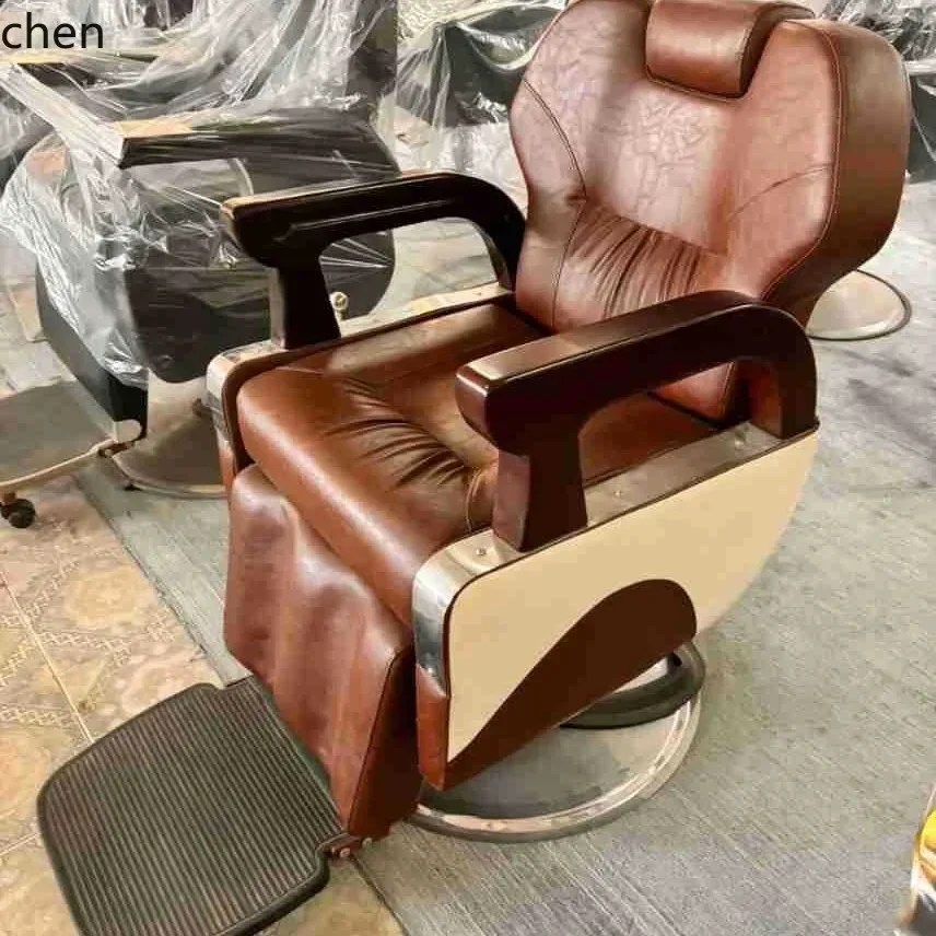 y9.4-Men's Retro Oil Head Barber Chair Hair Salon Special Barber Shop Salon Haircut Chair