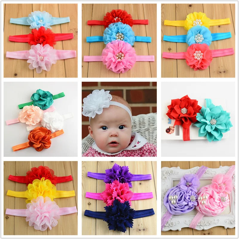 

100 шт., новое пятно, оптовая продажа, повязка на голову с цветком, детское украшение для волос, головной убор, повязка на голову, детские аксессуары для волос, оптовая продажа