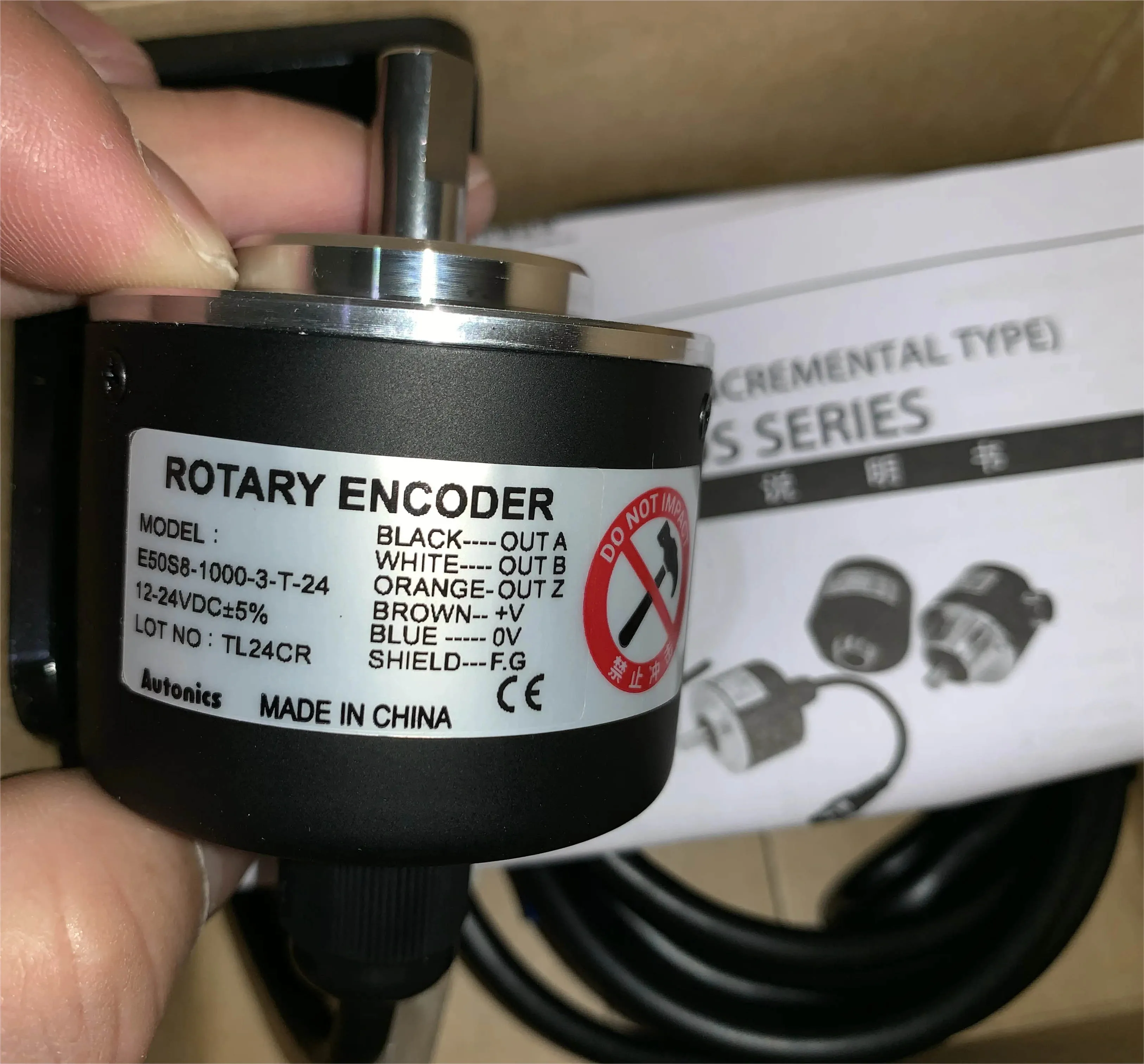 Autonics E50S8-100-3-T-24 E50S8-60-3-T-24 E50S8-100 200 360 500 600-3-T-24 3-N-24 rotary encoder