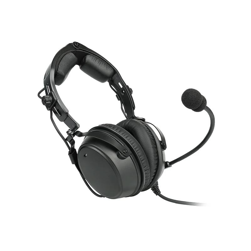 ANR Pilot for Bluetooth Earphones & Headphones with Twin GA Plugs Wired Music for General Aviation