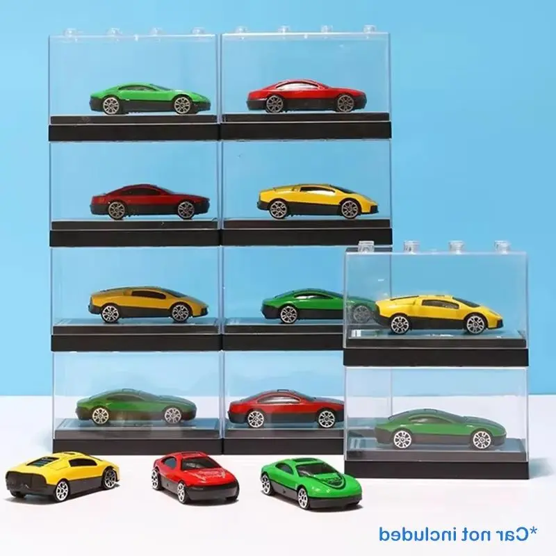 1:64 Die Cast Small Car Model Collection Stackable Acrylic Combined Transparent Storage Display Box