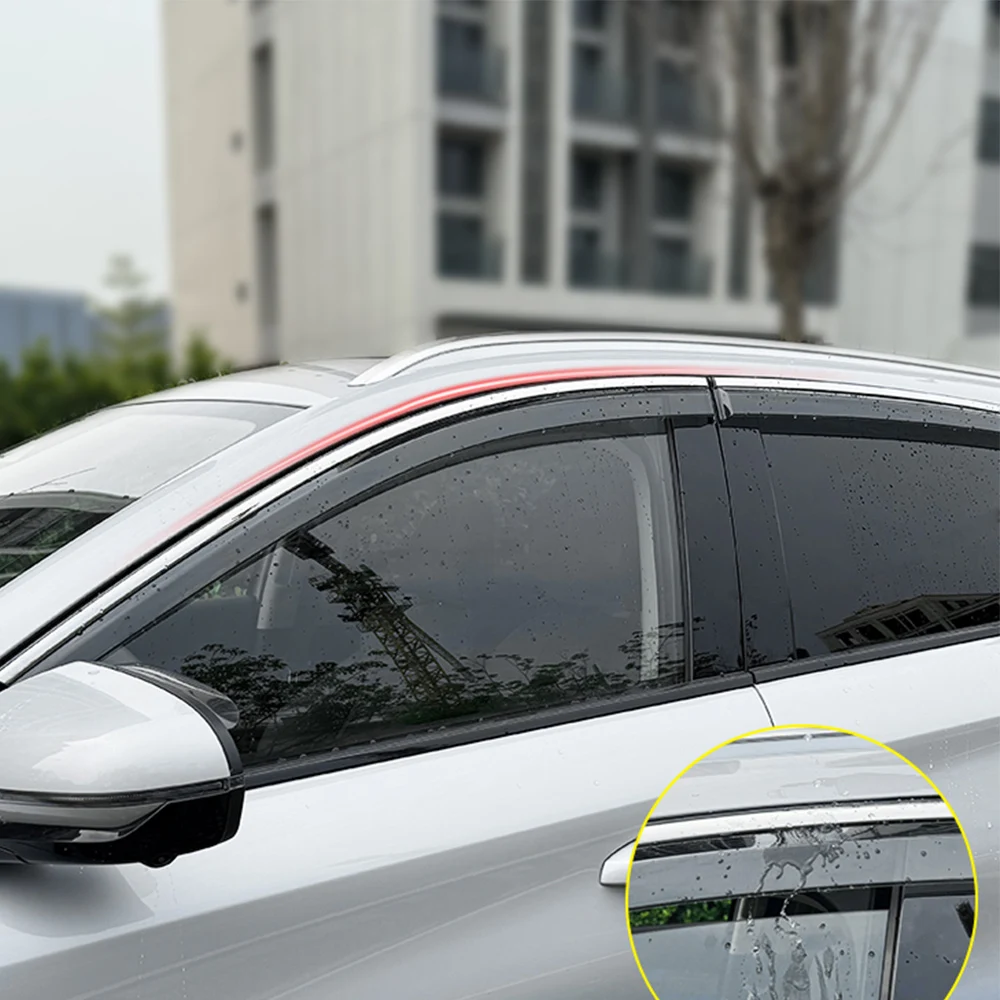 

For BYD ATTO 3 Yuan Plus 2022-2025 Window Rain Protection Windshield Exterior Decoration Modification Products Rainproof Strip