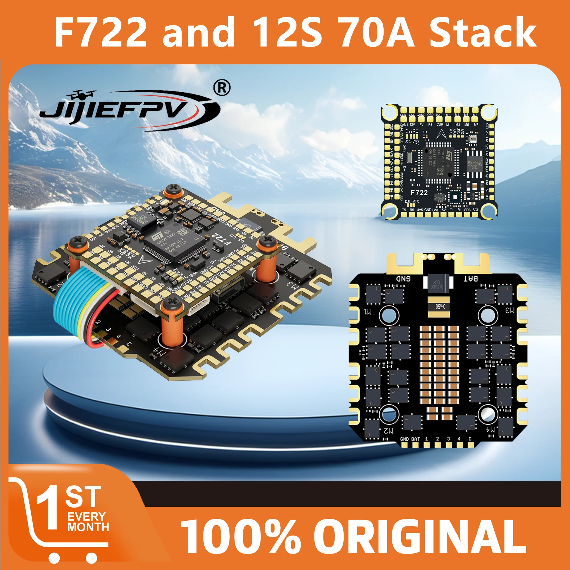

Плата контроллера полета DAKEFPV F722 Барометр OSD ESC для FPV 3-12S 100A/120A ESC Stack/Flytower для пульта дистанционного управления