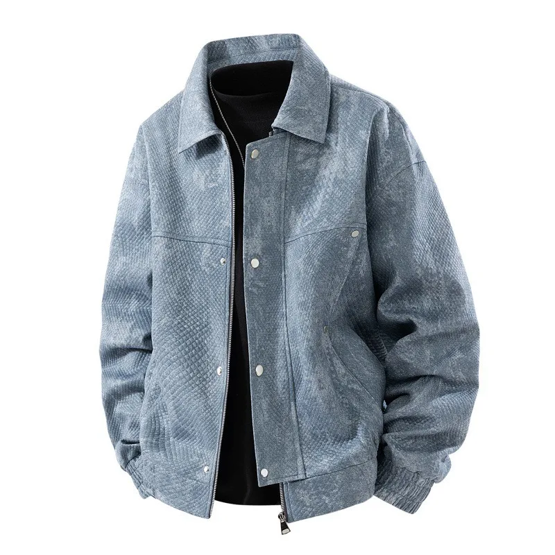 

Новая молодежная куртка для мужчин: весенне-осенняя джинсовая куртка в японском стиле, рабочая одежда, высококачественная, в американском стиле, универсальная.