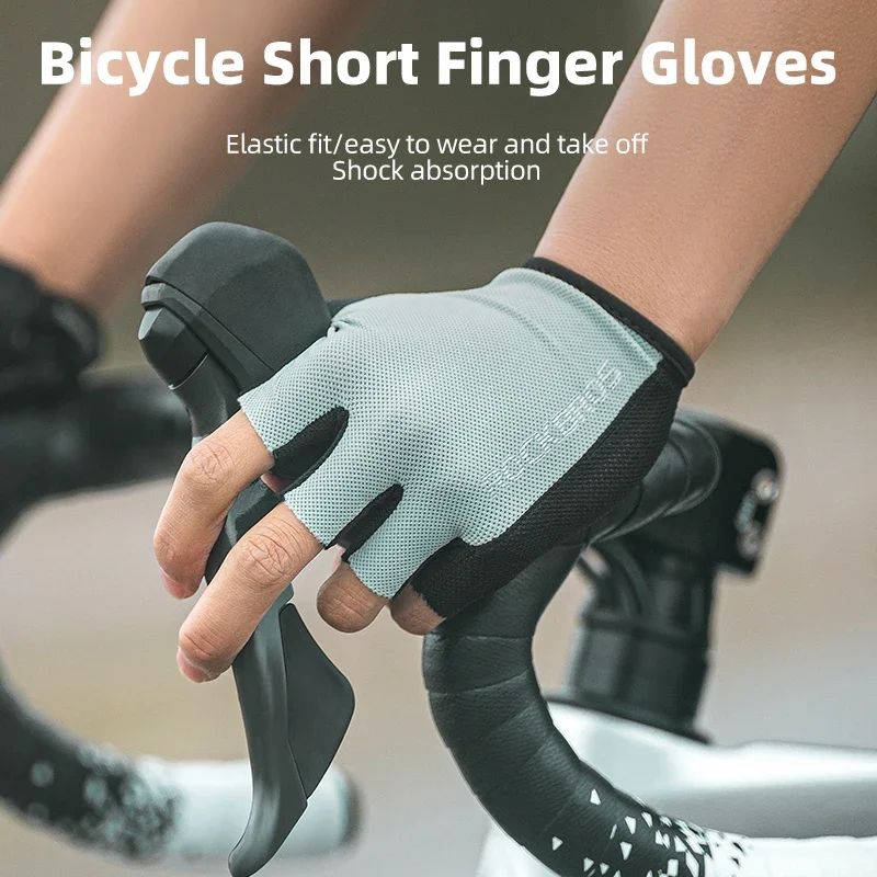 

ROCKBROS Cycling Gloves Half Finger Sport Gloves Breathable Summer MTB Mountain Outdoor Fitness Mittens Bicycle Glove Equipment