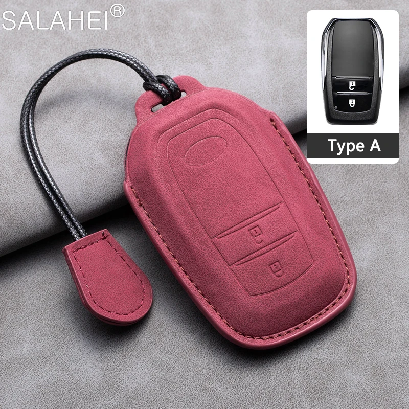 Car Key Case Cover Keychain For Toyota Chr Rav4 Auris Avensis Prius Aygo Camry Corolla Land Cruiser 200 Prado Crown Accessories