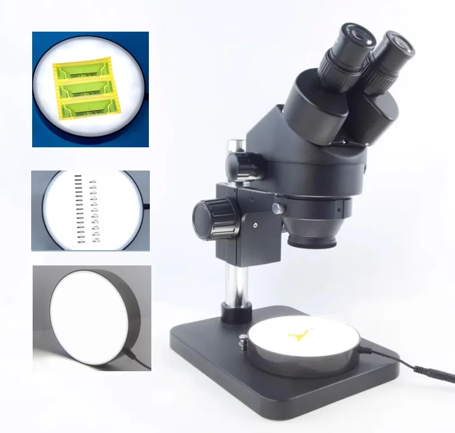 Binocular Stereo Video Microscope Base LED Light Source Bottom Lamp Iluminator Lab Stepless Adjustable Brightness Lighting