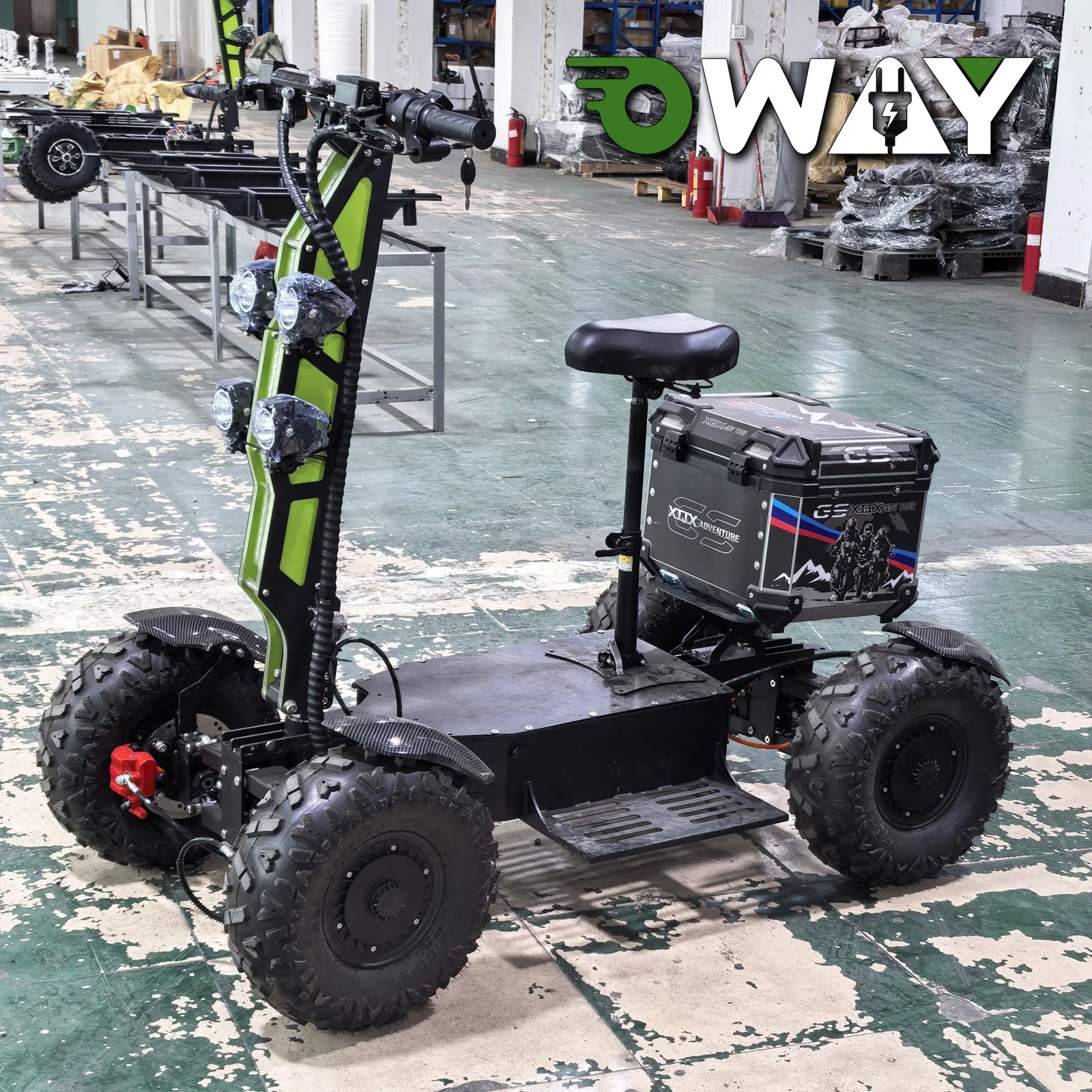 2025 NEW E Scooter 60V 52 Ah High Power Wattage Off-road Scooter 4WD Adults Toy Electric Quad Bike 4x4 Electric Quad Bike