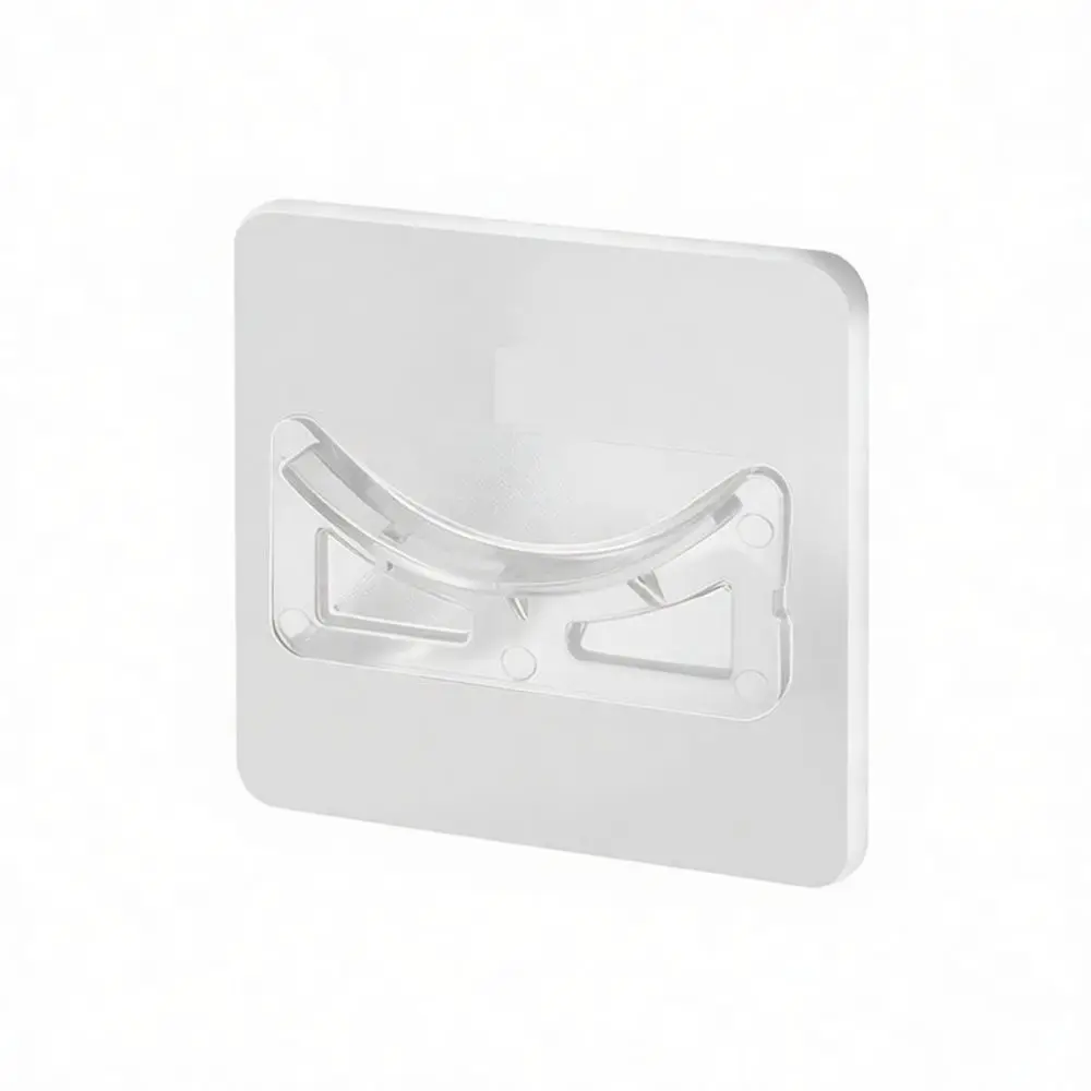 Punch Free Adhesive Rod Support Bracket Wall Mounted Hook For Curtain Pole Closet Wardrobe Hanging Storage Solution
