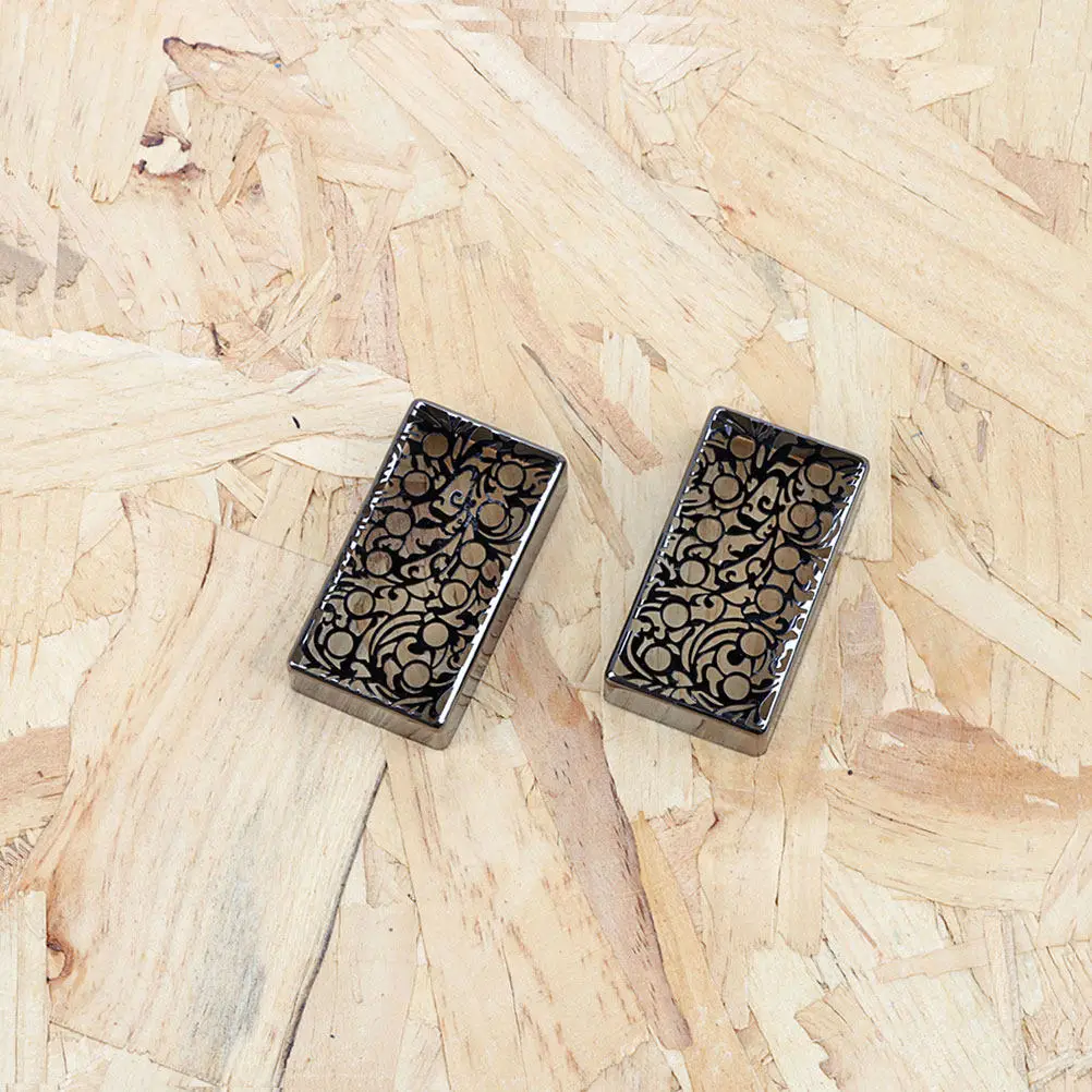 

2 шт. металлические защитные декоративные накладки на звукосниматели для электрогитары, запасные части для звукоснимателей, аксессуары для улавливания звука