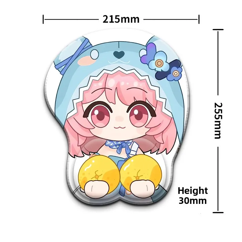 Anime Wrist Rest Mouse Pad - Anime Style, Anti-Slip, Stain-Resistant, Soft & Comfortable Computer Wrist Support Cushion