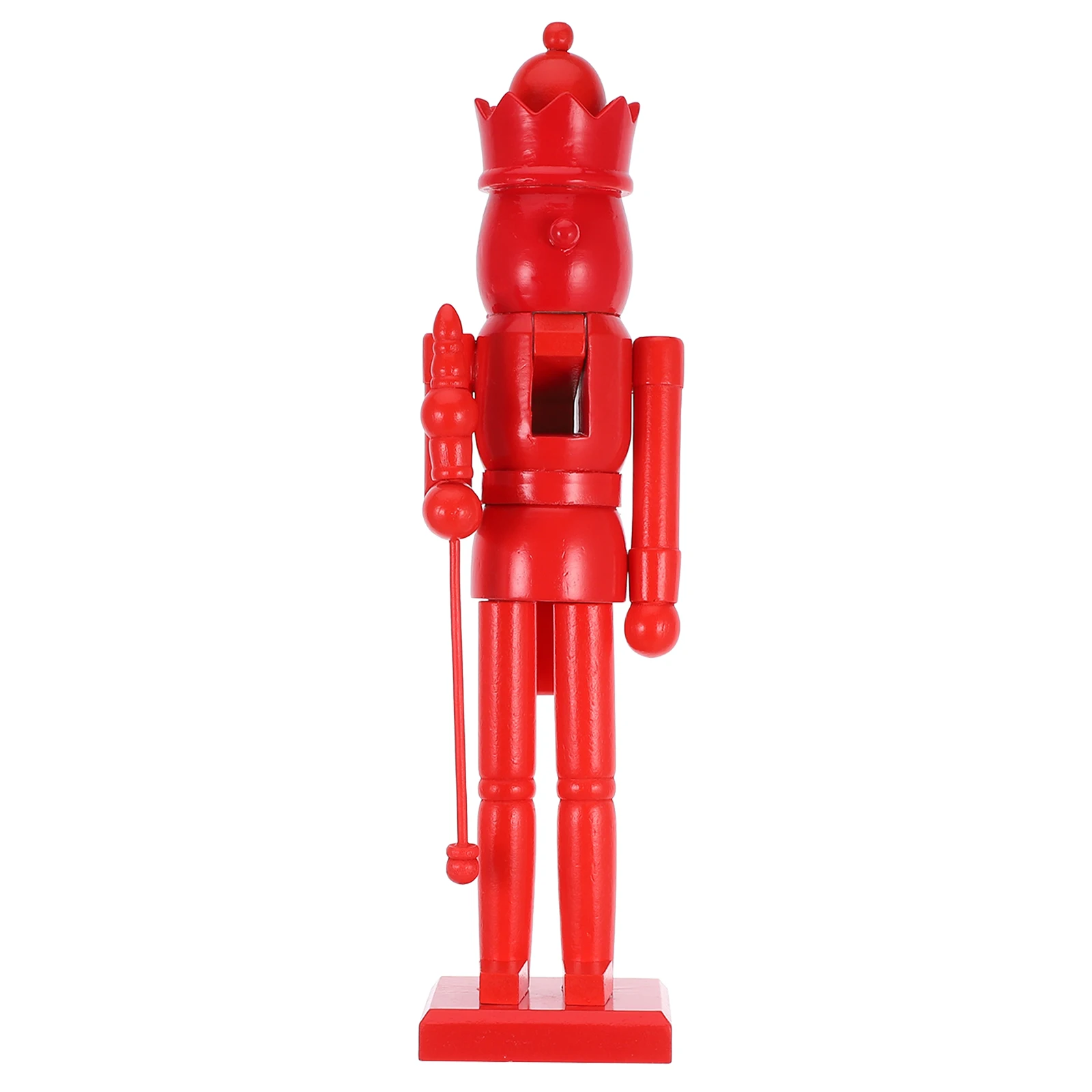 

Blank Wooden 38CM DIY Craft Wooden Nutcracker Ornament Decor Christmas Ornament Figurine Soldier Statue Home Decor Mini Model
