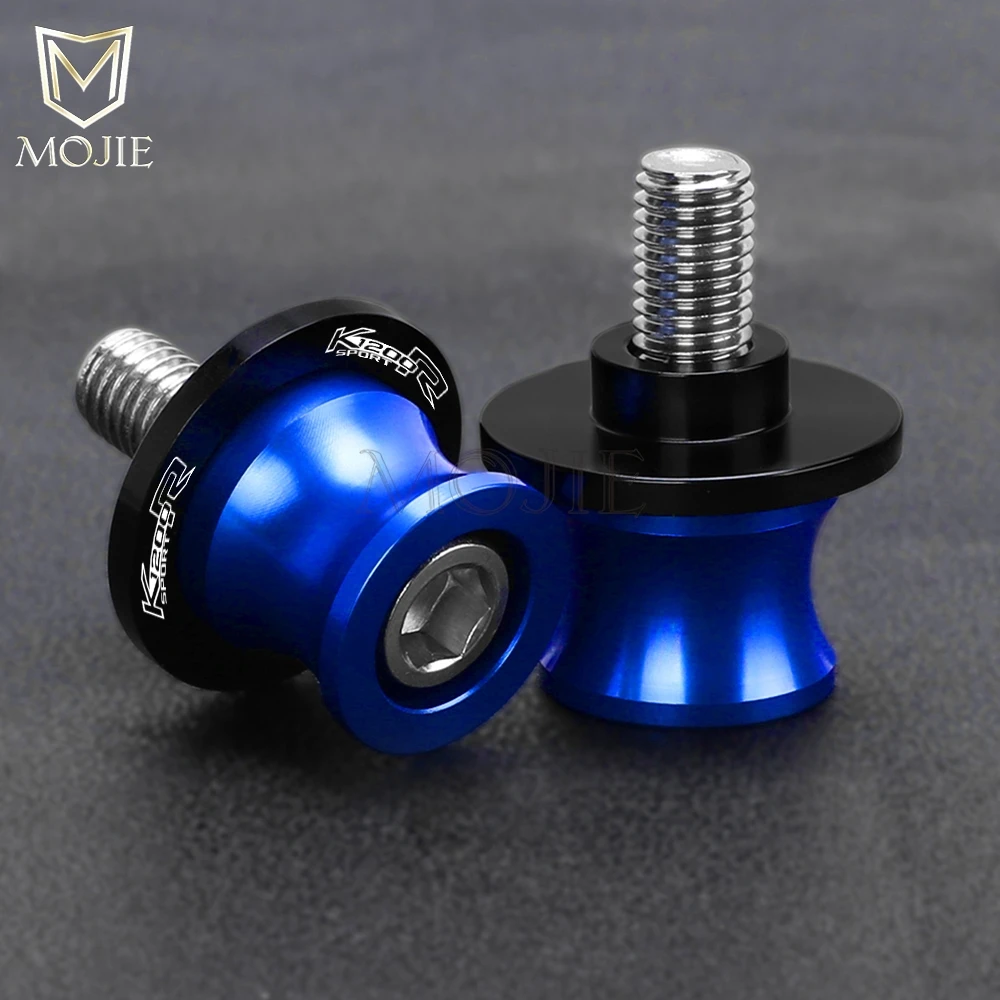 Motorcycle 8MM Stand Screws For BMW K 1200 R K1200R SPORT 1998 1999 2000 2001 2002-2008 CNC Aluminum Swingarm Sliders Spools